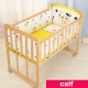 5pcs Crib Bumper Bedding Set Cotton Cute Print Sheet Cradle Side Protector Newborns Infant Anti-collision Cot Room Decor CP22