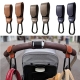 1-2pcs PU Leather Baby Bag Stroller Hook Pram Cart Organizer 360 Degree Rotatable Hook High-quality Crochet Stroller Accessories