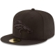 Denver Broncos New Era Black on Black 59FIFTY Fitted Hat