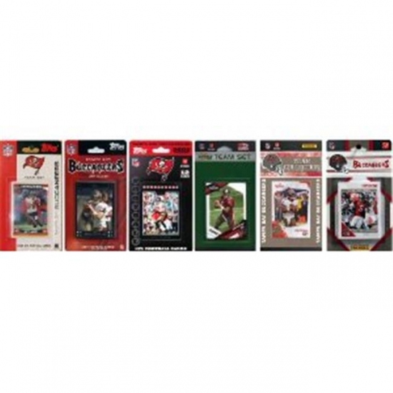 C & I Collectables BUC611TS NFL Tampa Bay Buccaneers 6 Different Licensed Trading Card Team Sets