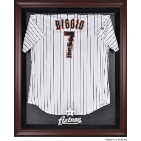 Houston Astros Fanatics Authentic Mahogany Framed Logo Jersey Display Case - No Size