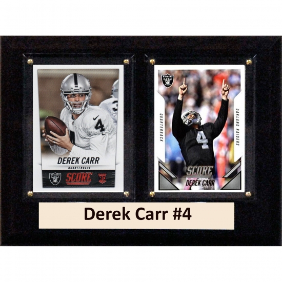 C & I Collectables C&I Collectables NFL 6x8 Derek Carr Oakland Raiders 2-Card Plaque