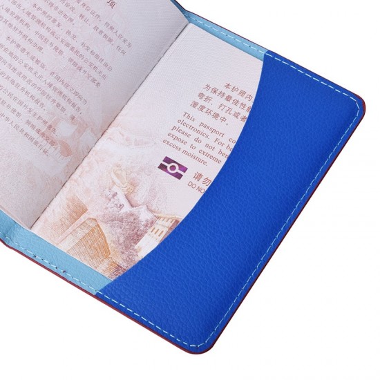 Passport Cover PU Leather Travel Wallet Case for Russia USA UK France Family Men Women ID Bank Credit Card Holder Ticket Folder