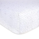 Burt's Bees Baby - Fitted Crib Sheet, Boys & Unisex 100% Organic Cotton Crib Sheet for Standard Crib and Toddler Mattresses (Grey Alphabet Bee Pattern)