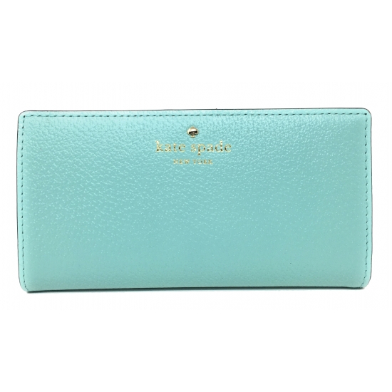 Kate Spade New York Grand Street Stacy Leather Wallet (Soft Aqua)
