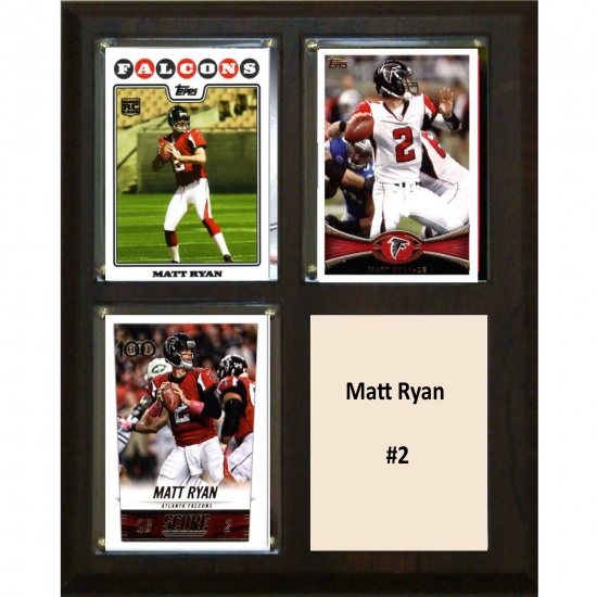 C & I Collectables C&I Collectables NFL 8x10 Matt Ryan Atlanta Falcons 3-Card Plaque