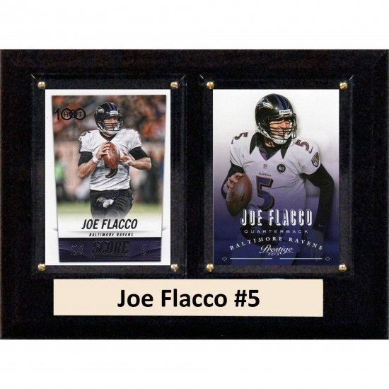 C & I Collectables C&I Collectables NFL 6x8 Joe Flacco Baltimore Ravens 2-Card Plaque