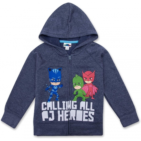 PJ Masks Toddler Boys' Zip Hoodie, T-shirt & Jogger Pants, 3pc Outfit Set