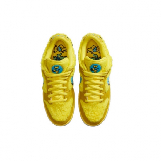 NEW Nike SB Dunk Low x Grateful Dead Green/Yellow Bear Men's Sneaker