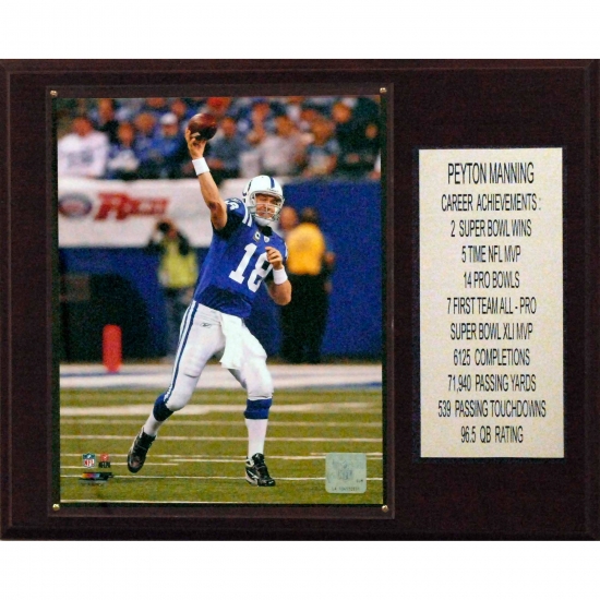 C & I Collectables C&I Collectables NFL 12x15 Peyton Manning Indianapolis Colts 8-Card Plaque