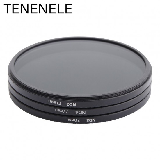 TENENELE ND2 ND4 ND8 UV CPL FLD Camera Filters Set 49 52 55 58 62 67 72 77 82 MM For Sony Nikon Canon Pentax Fuji Camera Filter