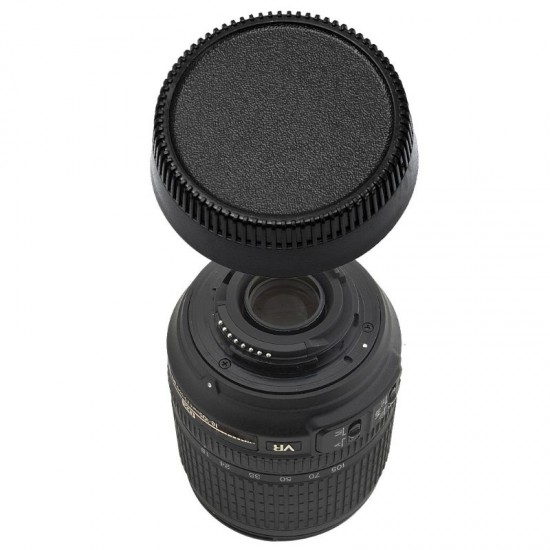 Rear Lens Body Cap Camera Cover Anti-dust Protection Plastic Black for Fuji Fujifilm FX X Mount