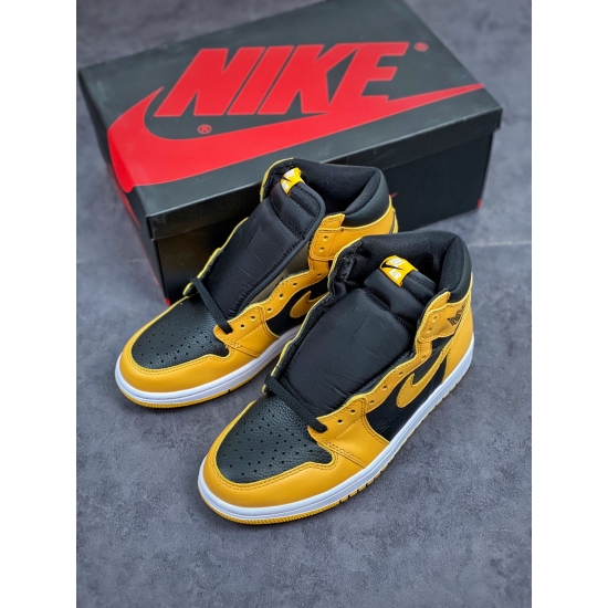 Air Jordan 1 Pollen Retro High OG Yellow  555088-701 Men Shoes Size