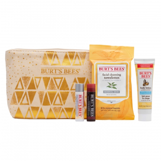 ($15 Value) Burt's Bees Skin Care Travel Holiday Gift Set, 4 Products