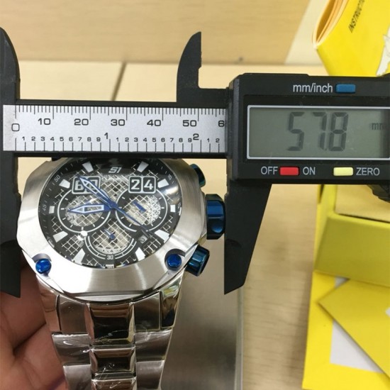 Invincible S1 RALLY Watch BOLT ZEUS  Stainless Steel Timer Waterproof 200M Wristwatch 