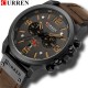 CURREN Mens Watch Top Brand Luxury Brand Military Sports Wristwatch Leather Strap Quartz Waterproof Clock Relogio Masculino 8314