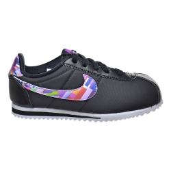 Nike Cortez Nylon Print Little Kid's Shoes Black/Hyper Violet 859565-001