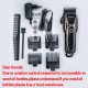 Kemei Hair Clipper Professional Hair Trimmer In Hair Clippers For Men Electric Trimmers Lcd Display Machine Barber Hair Cutter 5