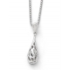 Mia Diamonds 925 Sterling Silver 001cttwSs White Ice Diamond Necklace 18 18in x 1mm