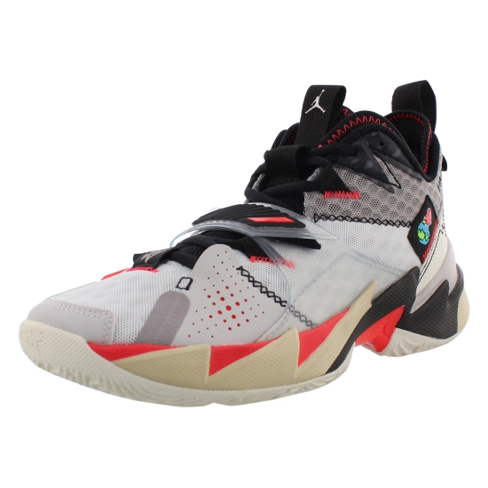 Jordan Why Not Zer0.3 GS Boys Shoes Size 4, Color: White/Bright Crimson/Black