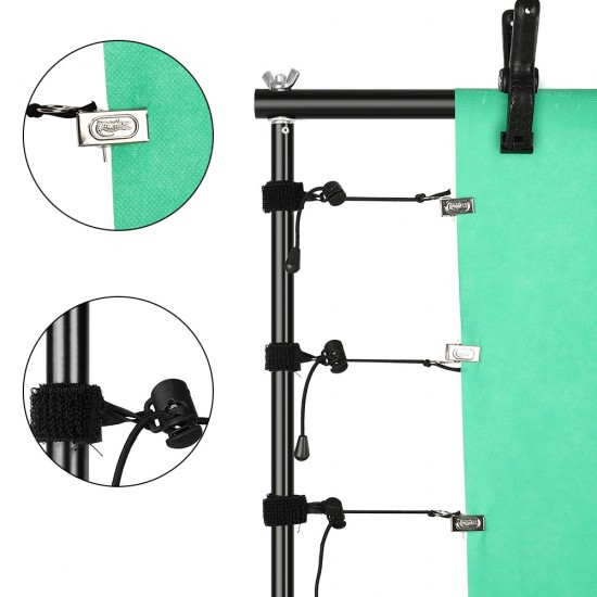 Background Stand Photography Green Screen Chromakey Backdrops Support System With Carry Bag Use For Photo Studio