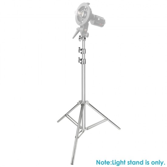 Neewer Stainless Steel Light Stand 86.6 inches/220cm Foldable and Portable Heavy Duty Stand