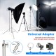 Neewer Heavy Duty Light Stand with 1/4 to 3/8-inch Universal Adapter for Photo Studio Softbox,Strobe Flash Monolight and Other