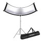 Neewer Clamshell Light Reflector/Diffuser for Studio and Photography Situation with Carry Bag 66×24 Inch Arclight Curved Light