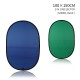 100cmX150cm Collapsible Nylon Oval Reflector 2 in 1 Blue and Green Background Board Folding Backdrops Photo Studio Accessories