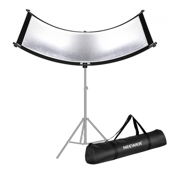 Neewer Clamshell Light Reflector/Diffuser for Studio and Photography Carry Bag Arclight Curved Eyelighter Lighting Reflector