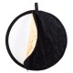 BEIYANG 60cm 5 in 1 Portable Collapsible Light Round Photography Reflector Multi Handheld Photograph Studio Light Reflector