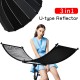 U-type 160x55cm 3 In 1 Reflector Collapsible Photography Light reflective screen for Studio Multi Photo Disc Diffuers