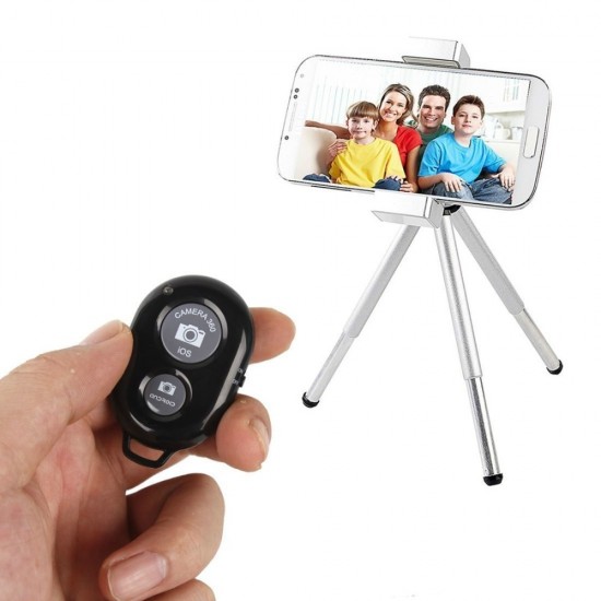 Mini Bluetooth Remote Control Button Wireless Controller Self-Timer Camera Stick Shutter Release Phone Selfie for ios / Android