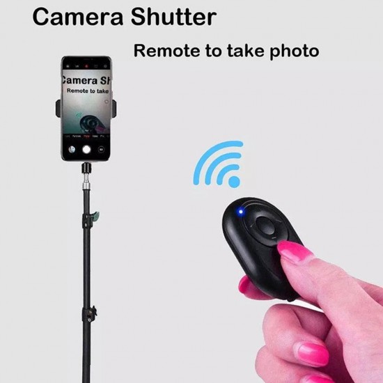Mini Wireless Bluetooth Remote Shutter Controller Button Self-Timer Camera Stick Shutter Release Phone Selfie Stick For Phone