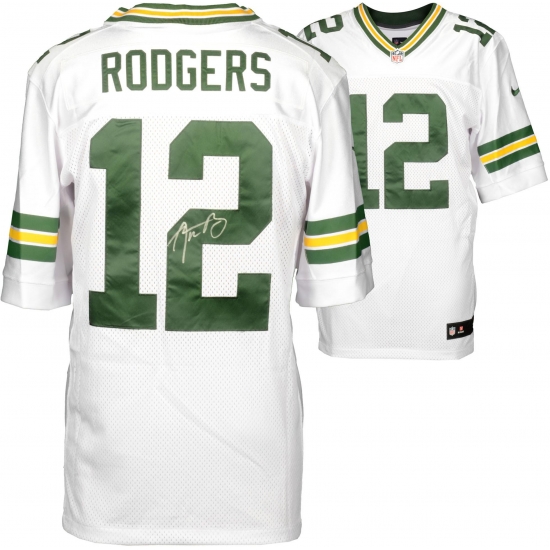 Aaron Rodgers Green Bay Packers Autographed White Elite Jersey - Fanatics Authentic Certified