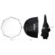 Godox 120cm 47.2in Portable Octagon Softbox Umbrella Brolly Reflector for Studio Strobe Speedlight Flash