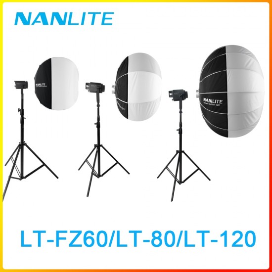 NANLITE Lantern Softbox LT-120 LT-80 LT-FZ60 Bowens mount for Nanlite Forza 60 60B 200W 300 500 Photography light accessories