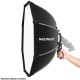 Neewer 26 inches 65 centimeters Octagonal Softbox with S-type Bracket Mount Carrying Case for Canon NikonTT560 NW561 NW562 NW565
