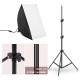 50cmx70cm Softbox Photography Lighting Kit Photo Studio Soft box with 2M Tripod Light Lamp Stand For Continuous Shooting Light