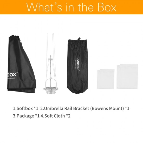 Godox  SB-UE 95cm  37in Portable Octagonal Umbrella Softbox with Bowens Mount for Godox Studio Flash DE300 DE400 SK300 SK400