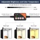 Travor 80cm Studio Photo Light Box Professional Portable Softbox Bi color LED Lightbox With 5 Colors Background