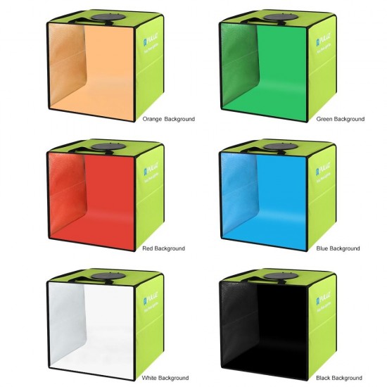 PULUZ 30cm Ring LED Photo Studio Light Box LED Lightbox Shooting Tent Kit With 6 Colors Background Photography Light Box Kits