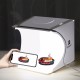 Cadiso Folding Soft Box 20cm LED Mini Photography Studio Diffuse Lightbox Photo with Black White Background for Camera Phone