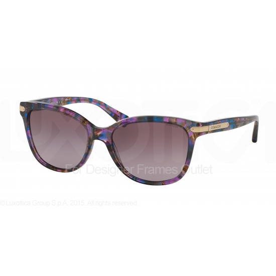 COACH Sunglasses HC 8132 52888H Confetti Purple 57MM