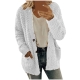 LYXSSBYX Women Plus Size Coat Clearance Casual Plush Sweater Pockets Outerwear Buttons Cardigan Coat