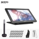BOSTO 16HD 156 Inch IPS Graphics Drawing Tablet Display Monitor 1920  1080 High Resolution 8192 Pressure Level with Rechargeable Stylus Pen 20pcs Pen Nips 16GB USB Disk Glove Cleaning Cloth Adj