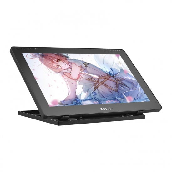 BOSTO 16HDT Portable 156 Inch HIPS LCD Graphics Drawing Tablet Display Support Capacitive Touchscreen 8192 Pressure Level Active Technology USBPowered Low Consumption Drawing Tablet with