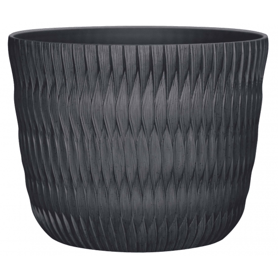 Better Homes  Gardens Carly Black Resin Planter 159in Dia x 125in H