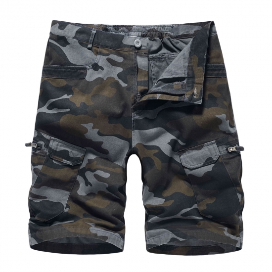 Black and Friday Deals 2023 Clearance under 5 JINMGG Womens Plus Size Clearance 5 Men Casual Camouflage Zipper Button Multiple Pockets Cropped Cargo Shorts Black XXL