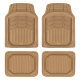 Caterpillar CAT CAMT9014 4Piece Deep Dish Rubber Truck Floor Mats Trim To Fit for Car Truck SUV  Van All Weather Total Protection Durable Liners Heavy Duty Odorless